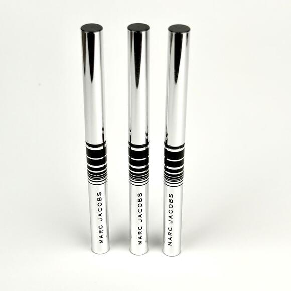 MARC JACOBS Set of 3x Fineliner Eyeliner Gel Eye Crayon BLACQUER Black Travel Sz - Picture 1 of 4